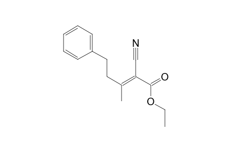 Ethyl (2E)-2-cyano-3-methyl-5-phenyl-2-pentenoate