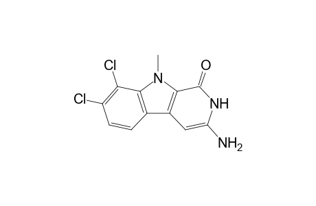 3-Amino-7,8-dichloro-9-methyl-2,9-dihydro-1H-pyrido[3,4-b]indol-1-one