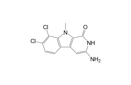 3-Amino-7,8-dichloro-9-methyl-2,9-dihydro-1H-pyrido[3,4-b]indol-1-one