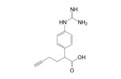 2-(4-guanidinophenyl)hex-5-ynoic acid
