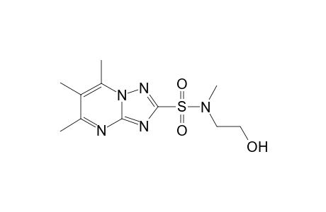 N-(2-hydroxyethyl)-N,5,6,7-tetramethyl-[1,2,4]triazolo[1,5-a]pyrimidine-2-sulfonamide