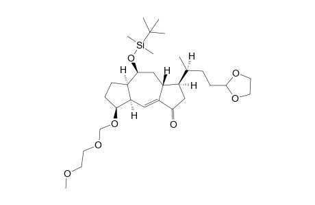 (1R,4aR,5S,7aR,8S)-8-[(tert-Butyldimethyl)siloxy]-1-[3-(1,3-dioxolan-2-yl)-(1S)-1-(methyl)propyl]-5-[(2-methoxyethoxy)methoxy]-2,4a,5,6,7,7a,8,9,9a-nonahydro-1H-cyclopent[f]azulene-3-one