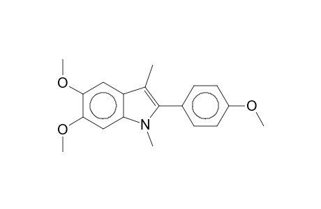 1H-Indole, 1,3-dimethyl-5,6-dimethoxy-2-(4-methoxyphenyl)-