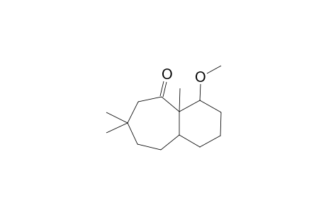 cis-11.alpha.-methoxy-1.beta.,4,4-trimethylbicyclo[5.4.0]undecan-2-one
