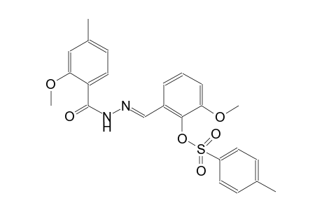 2-methoxy-6-{(E)-[(2-methoxy-4-methylbenzoyl)hydrazono]methyl}phenyl 4-methylbenzenesulfonate