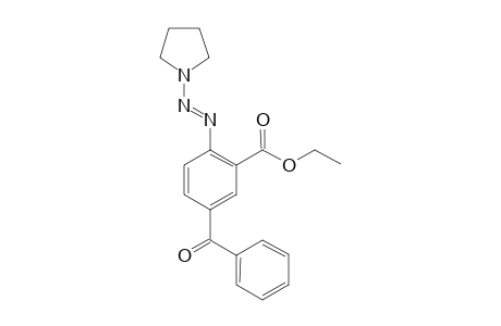 Ethyl N'-(1'-pyrrolidinyl)-4-(benzoyl)-diazobenzene-2-carboxylate