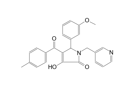 3-Hydroxy-5-(3-methoxy-phenyl)-4-(4-methyl-benzoyl)-1-pyridin-3-ylmethyl-1,5-dihydro-pyrrol-2-one