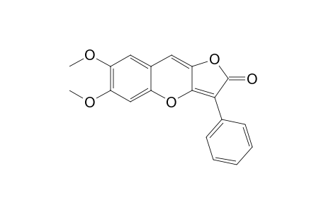 6,7-Dimethoxy-3-phenyl-2-furo[3,2-b][1]benzopyranone