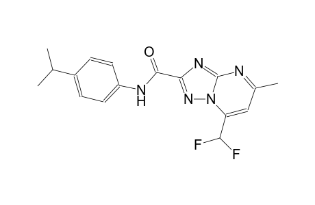 7-(difluoromethyl)-N-(4-isopropylphenyl)-5-methyl[1,2,4]triazolo[1,5-a]pyrimidine-2-carboxamide