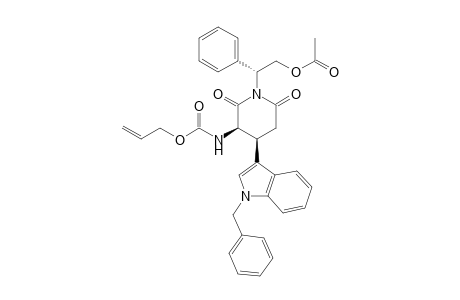 (R)-N-(3R,4S)-(2'-Acetoxy-1'-phenylethyl)-4-(1''-benzyl-3''-indolyl)-3-[(allyloxycarbonyl)amino]glutarimide