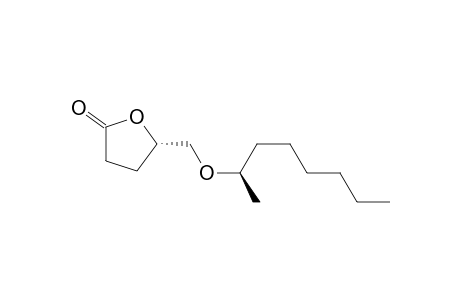 (S,R)-2-[(1'-methylheptyl)oxymethyl]-5-oxotetrahydrofuran
