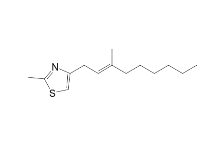 2-Methyl-4-(3-methylnon-2-enyl)thiazole