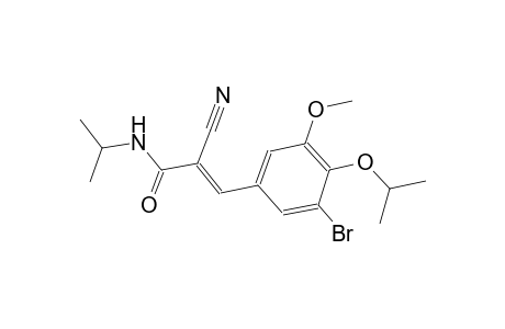 (2E)-3-(3-bromo-4-isopropoxy-5-methoxyphenyl)-2-cyano-N-isopropyl-2-propenamide