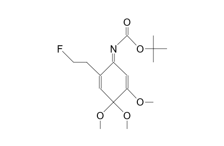 N-(T-Butoxycarbonyl)-2-(2-fluoro-ethyl)-3-methoxy-P-benzoquinone imine dimethyl ketal