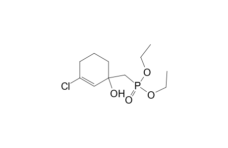 3-Chloranyl-1-(diethoxyphosphorylmethyl)cyclohex-2-en-1-ol