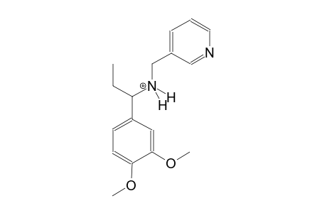 3-pyridinemethanaminium, N-[1-(3,4-dimethoxyphenyl)propyl]-