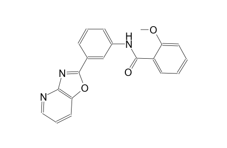 2-methoxy-N-(3-[1,3]oxazolo[4,5-b]pyridin-2-ylphenyl)benzamide