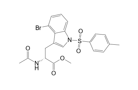 (2R)-2-acetamido-3-(4-bromo-1-tosyl-indol-3-yl)propionic acid methyl ester