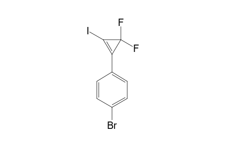 3,3-DIFLUORO-1-IODO-2-(4-BROMO-PHENYL)-CYCLOPROPENE