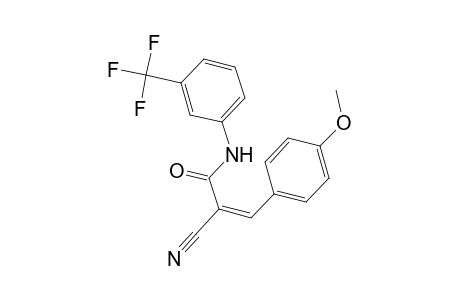 (2Z)-2-Cyano-3-(4-methoxyphenyl)-N-[3-(trifluoromethyl)phenyl]-2-propenamide