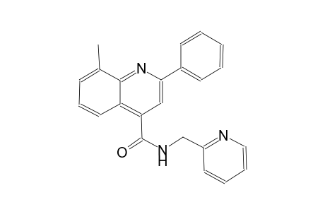 8-methyl-2-phenyl-N-(2-pyridinylmethyl)-4-quinolinecarboxamide