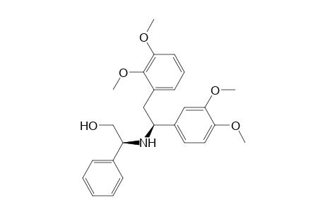 (2S)-2-[[(1S)-2-(2,3-dimethoxyphenyl)-1-(3,4-dimethoxyphenyl)ethyl]amino]-2-phenyl-ethanol