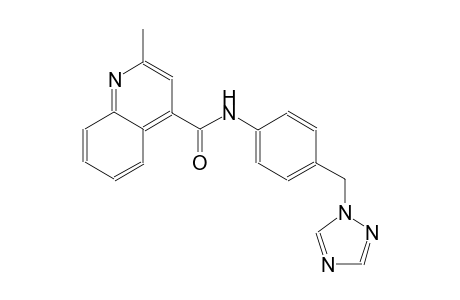 4-quinolinecarboxamide, 2-methyl-N-[4-(1H-1,2,4-triazol-1-ylmethyl)phenyl]-