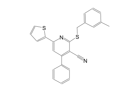 2-[(3-methylbenzyl)sulfanyl]-4-phenyl-6-(2-thienyl)nicotinonitrile