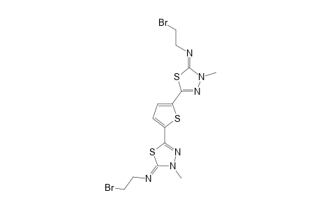 2,2'-(2,5-THIOPHENEDIYL)-BIS-[5-(2-BROMOETHYLIMINO)-4,5-DIHYDRO-4-METHYL-1,3,4-THIADIAZOLE]