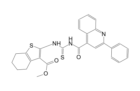 methyl 2-[({[(2-phenyl-4-quinolinyl)carbonyl]amino}carbothioyl)amino]-4,5,6,7-tetrahydro-1-benzothiophene-3-carboxylate
