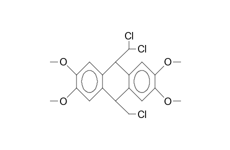 cis-10-Chloromethyl-9-dichloromethyl-2,3,6,7-tetramethoxy-9,10-dihydro-anthracene