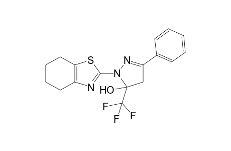 5-Phenyl-2-(4,5,6,7-tetrahydro-1,3-benzothiazol-2-yl)-3-(trifluoromethyl)-2-pyrazolin-3-ol