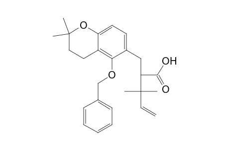 2,2-Dimethyl-5-benzyloxy-6-[(2-carboxy-3,3-dimethylpent-4-en-2-yl)methyl]dihydrochromene