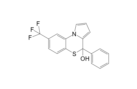 (+-)-4-Hydroxy-4-phenyl-8-(trifluoromethyl)-4H-pyrrolo[2,1-c][1,4]benzothiazine