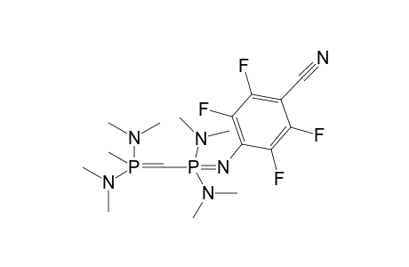 1-(4-Cyano-2,3,5,6-tetrafluorophenyl)-2,2,4,4-tetrakis(dimethylamino)-1,2lambda5,4lambda5-azadiphosphapenta-1,3-diene