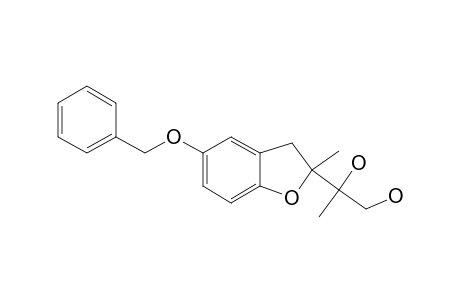 5-BENZYLOXY-2-(1',2'-DIHYDROXY-1'-METHYLETHYL)-2-METHYL-2,3-DIHYDROBENZO-[B]-FURANE