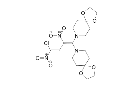 1,4-dioxa-8-azaspiro[4.5]decane, 8-[(3Z)-4-chloro-1-(1,4-dioxa-8-azaspiro[4.5]dec-8-yl)-2,4-dinitro-1,3-butadienyl]-