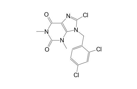 8-chloro-9-(2,4-dichlorobenzyl)-1,3-dimethyl-3,9-dihydro-1H-purine-2,6-dione