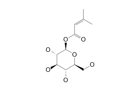 THOTNEOSIDE-C;3-METHYL-2-BUTENOIC-ACID-1-O-BETA-D-GLUCOPYRANOSIDE
