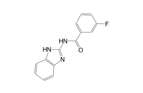 N-(1H-benzimidazol-2-yl)-3-fluorobenzamide