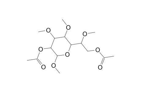 Methyl 2,7-di-O-acetyl-3,4,6-tri-O-methylheptopyranoside