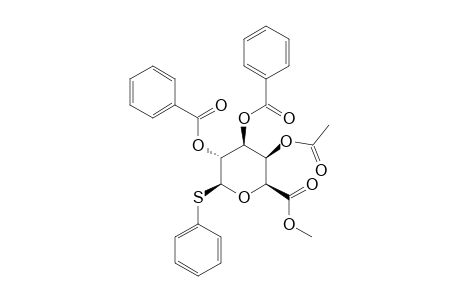 METHYL-(PHENYL-4-O-ACETYL-2,3-DI-O-BENZOYL-1-THIO-BETA-D-GALACTOPYRANOSID)-URONATE