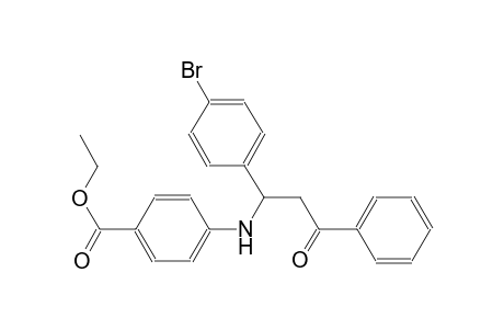 benzoic acid, 4-[[1-(4-bromophenyl)-3-oxo-3-phenylpropyl]amino]-,ethyl ester