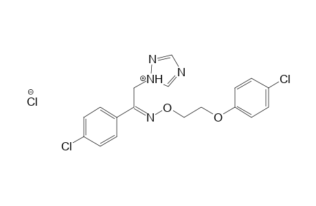 Ethanone, 1-(4-chlorophenyl)-2-(1H-1,2,4-triazol-1-yl)-, O-[2-(4-chlorophenoxy)ethyl]oxime, monohydrochloride, (Z)-