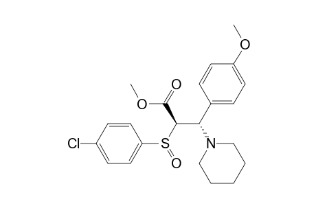 1-Piperidinepropanoic acid, .alpha.-[(4-chlorophenyl)sulfinyl]-.beta.-(4-methoxyphenyl)-, methyl ester, (.alpha.R*,.beta.S*)-