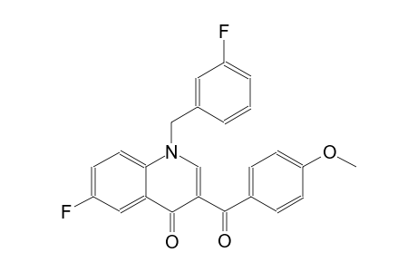 4(1H)-quinolinone, 6-fluoro-1-[(3-fluorophenyl)methyl]-3-(4-methoxybenzoyl)-