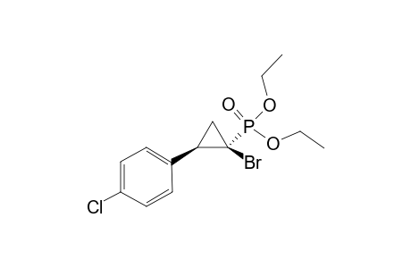 trans - diethyl 1-bromo-2-(4-chlorophenyl)cyclopropylphosphonate