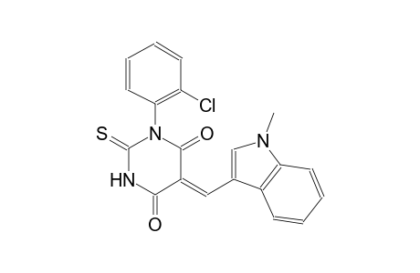 (5Z)-1-(2-chlorophenyl)-5-[(1-methyl-1H-indol-3-yl)methylene]-2-thioxodihydro-4,6(1H,5H)-pyrimidinedione