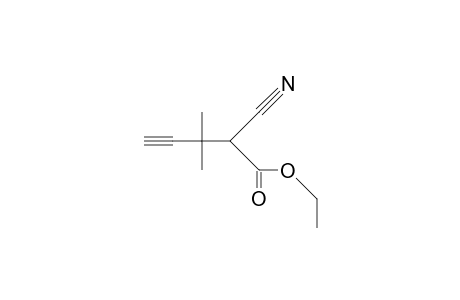 Ethyl 2-cyano-3,3-dimethyl-4-pentynoate