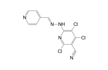 3-pyridinecarbonitrile, 2,4,5-trichloro-6-[(2E)-2-(4-pyridinylmethylene)hydrazino]-
